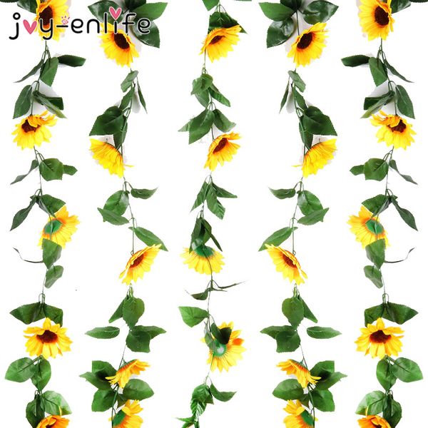 225cm fake silk sunflower ivy vine artificial hanging flowers wall wreath garland garden fences home wedding decoration
225cm fake silk sunflower ivy vine artificial hanging flowers wall wreath garland garden fences home wedding decoration