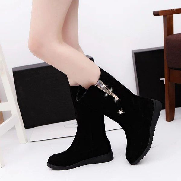 boots women winter for heels set foot lazy shoes handmade boot zipper mid-calf1, Black
boots women winter for heels set foot lazy shoes handmade boot zipper mid-calf1, Black