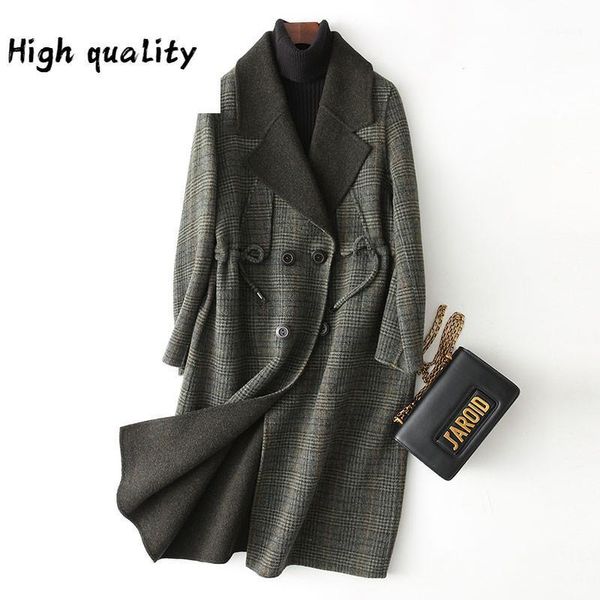 spring women coat long plaid wool coats autumn women's jacket female outerwear casaco feminino 39509 wyq12101, Black
spring women coat long plaid wool coats autumn women's jacket female outerwear casaco feminino 39509 wyq12101, Black