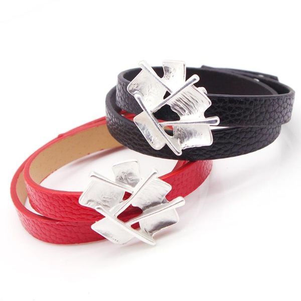 tennis totabc punk metal black leather bracelet women's fashion cool buckle wristband jewelry kids gift, Golden;silver
tennis totabc punk metal black leather bracelet women's fashion cool buckle wristband jewelry kids gift, Golden;silver