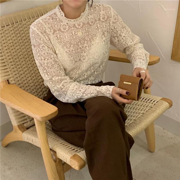beige shirt women's stand collar lace bottoming long sleeve round neck solid color casual 1 women's blouses & shirts, White
beige shirt women's stand collar lace bottoming long sleeve round neck solid color casual 1 women's blouses & shirts, White