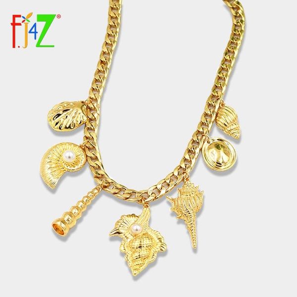 pendant necklaces f.j4z conch shell charms collar for women fashion alloy beach jewelry pendientes gancho, Silver
pendant necklaces f.j4z conch shell charms collar for women fashion alloy beach jewelry pendientes gancho, Silver