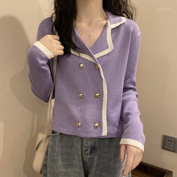women's knits & tees suit collar double breasted cardigan women slim long sleeve female knitted sweater cozy kobieta swetry pull femme, White
women's knits & tees suit collar double breasted cardigan women slim long sleeve female knitted sweater cozy kobieta swetry pull femme, White
