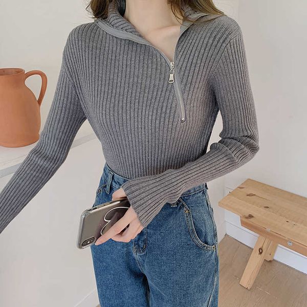 women's knitwears sweaters jumper 2020 autumn winter slim warm turtleneck pullover minimalist zipper bottomings lady 6082, White;black
women's knitwears sweaters jumper 2020 autumn winter slim warm turtleneck pullover minimalist zipper bottomings lady 6082, White;black