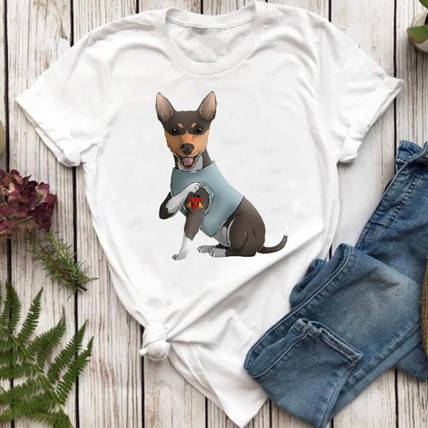 women t-shirts short sleeve 90s girl cute printing animal dog pet mom lady tshirt female ladies print graphic tee t-shirt, White
women t-shirts short sleeve 90s girl cute printing animal dog pet mom lady tshirt female ladies print graphic tee t-shirt, White