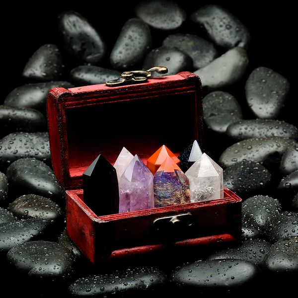 wooden box of 7 rock mineral specimens science kits collection crystal quartz home decor collectibles
wooden box of 7 rock mineral specimens science kits collection crystal quartz home decor collectibles