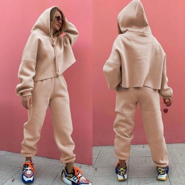 women's tracksuits 2021 solid-color fleece loose hoodie with straight pants spring and autumn fashion street skateboard suit, Gray
women's tracksuits 2021 solid-color fleece loose hoodie with straight pants spring and autumn fashion street skateboard suit, Gray