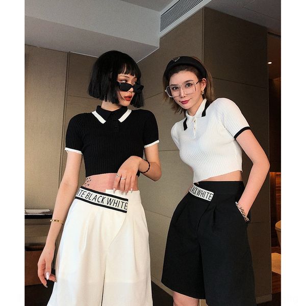 short ice silk knitted ins women's 2020 new summer slim coat t-shirt show navel polo shirt short sleeve t-shirt grf4t, Gray
short ice silk knitted ins women's 2020 new summer slim coat t-shirt show navel polo shirt short sleeve t-shirt grf4t, Gray
