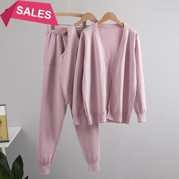 2021 new women tracksuits chic 2 piece set costume knitted solid lounge suit cardigan sweater + jogger pants+ sleeveless tank u9ah, White;black
2021 new women tracksuits chic 2 piece set costume knitted solid lounge suit cardigan sweater + jogger pants+ sleeveless tank u9ah, White;black