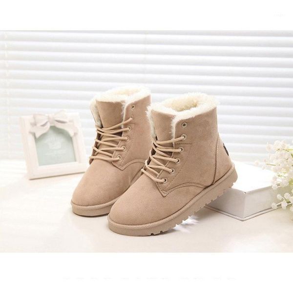 boots women's winter leather snow short thermal lace-up shoes flat-heel cotton s1, Black
boots women's winter leather snow short thermal lace-up shoes flat-heel cotton s1, Black