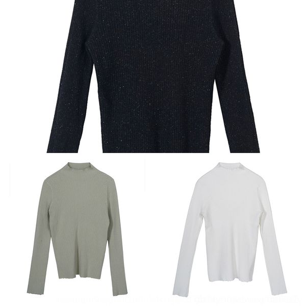 bdpjr s1105 women's long sleeve bottomed tknitted slim t-shirt super elastic solid color knitted high collar bottoming shirt for women, White
bdpjr s1105 women's long sleeve bottomed tknitted slim t-shirt super elastic solid color knitted high collar bottoming shirt for women, White