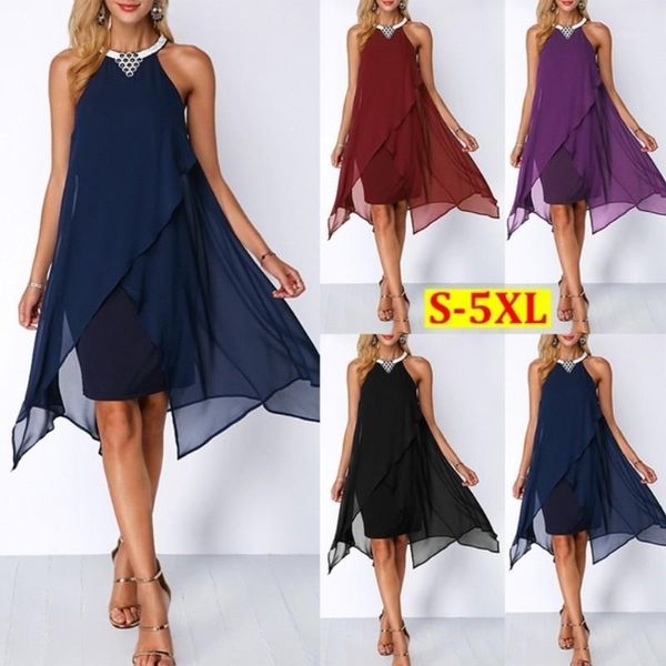 kalenmos summer sleeveless mini dress women halter chiffon solid color irregular vestidos femme boho beach party dresses s-5xl1, Black;gray
kalenmos summer sleeveless mini dress women halter chiffon solid color irregular vestidos femme boho beach party dresses s-5xl1, Black;gray