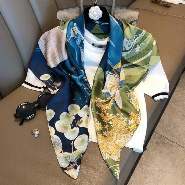fashion twill silk neck scarf for women square shawls and wraps head scarfs female 90*90cm luxury hijab scarves for ladies 2020, Blue;gray
fashion twill silk neck scarf for women square shawls and wraps head scarfs female 90*90cm luxury hijab scarves for ladies 2020, Blue;gray