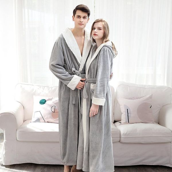 flannel thicken robe for women men winter warm bathrobe long sleeve couple pajamas sleepwear women men bath robe loungewear1, Black;red
flannel thicken robe for women men winter warm bathrobe long sleeve couple pajamas sleepwear women men bath robe loungewear1, Black;red