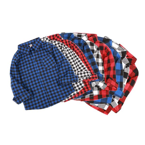 christmas kids red blue plaid collar shirts casual boys shirts autumn children's pocket outwear cotton children's clothing y0121
christmas kids red blue plaid collar shirts casual boys shirts autumn children's pocket outwear cotton children's clothing y0121