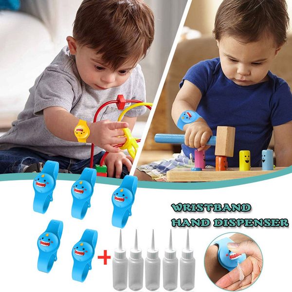 5pc cute kid wristband liquid wristband hand dispenser handwash gel this wearable wrist wraps wristbands dispenser, Black;red
5pc cute kid wristband liquid wristband hand dispenser handwash gel this wearable wrist wraps wristbands dispenser, Black;red