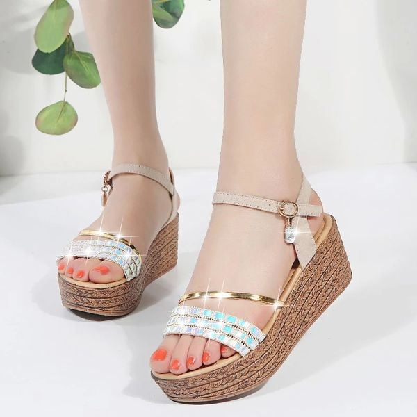 cootelili summer shoes women gladiator sandals high heels platforms wedge sandals woman causal women shoes buckle crystal #ag49, Black
cootelili summer shoes women gladiator sandals high heels platforms wedge sandals woman causal women shoes buckle crystal #ag49, Black
