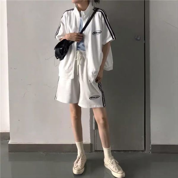 women's summer korean fashion short sleeve sportswear sportswearshorts sportswearshorts hong kong style student casual running sportswe, Gray
women's summer korean fashion short sleeve sportswear sportswearshorts sportswearshorts hong kong style student casual running sportswe, Gray