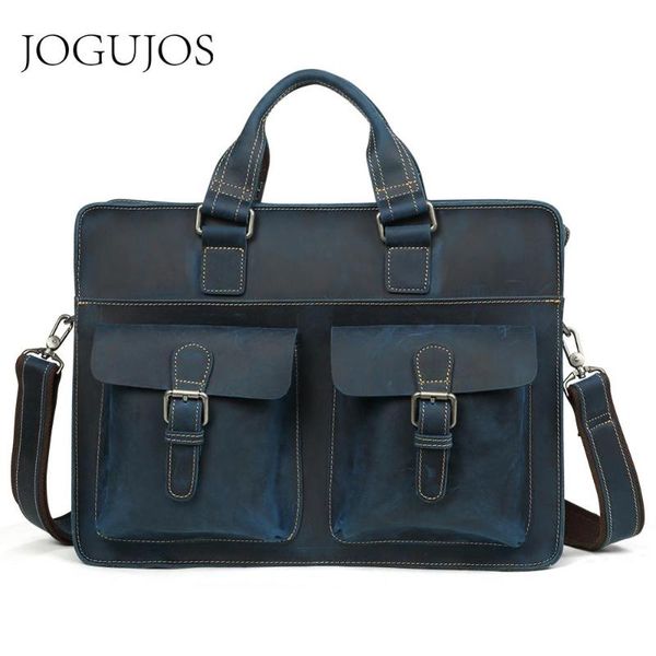 jogujos vintage crazy horse leather men briefcase genuine leather men's briefcase crossbody shoulder bag business office handbag
jogujos vintage crazy horse leather men briefcase genuine leather men's briefcase crossbody shoulder bag business office handbag