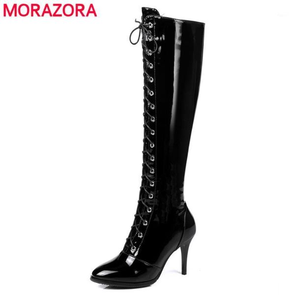 boots morazora 2021 fashion women pointed lace up high heels thigh autumn winter over the knee party shoes1, Black
boots morazora 2021 fashion women pointed lace up high heels thigh autumn winter over the knee party shoes1, Black