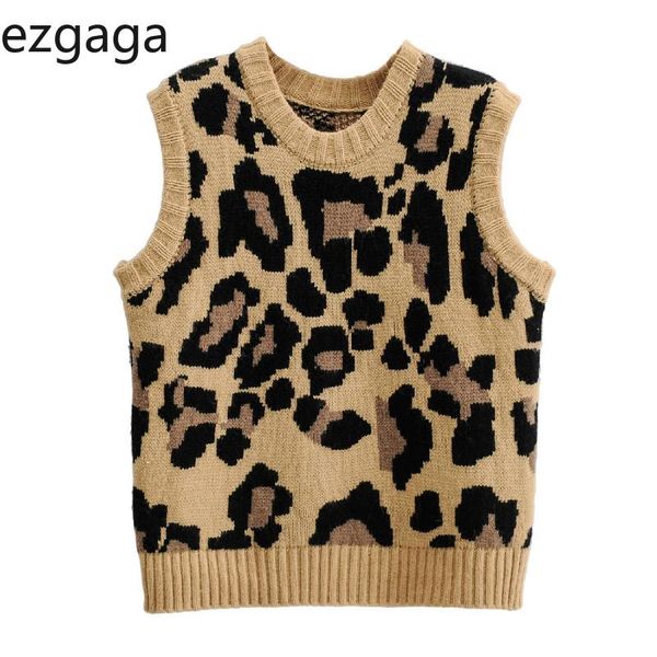 women's vests ezgaga sweater vest women leopard printed sleeveless v-neck ladies pullover streetwear all-match waistcoat y2k fashion, Black;white
women's vests ezgaga sweater vest women leopard printed sleeveless v-neck ladies pullover streetwear all-match waistcoat y2k fashion, Black;white