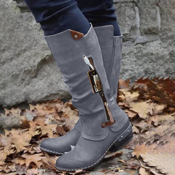 autumn women mid calf boots vintage british pu leather shoes woman low heel zip sewing ladies fashion retro long boots female, Black
autumn women mid calf boots vintage british pu leather shoes woman low heel zip sewing ladies fashion retro long boots female, Black