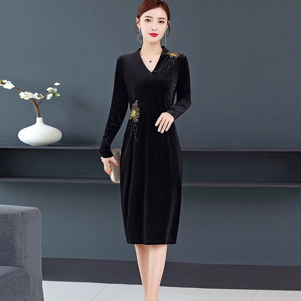 plush dress women's long dress dressaline dresssleeve 2020 autumn winter new large foreign style fashion v-neck a-line skirt td4gu, Black;gray
plush dress women's long dress dressaline dresssleeve 2020 autumn winter new large foreign style fashion v-neck a-line skirt td4gu, Black;gray