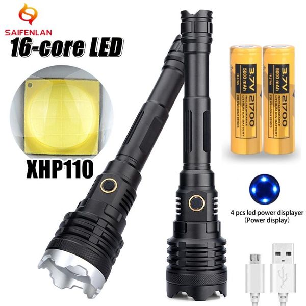 xhp110 powerful torch 21700 battery 10000mah rechargeable xhp led tactical flash light usb zoom lamp
xhp110 powerful torch 21700 battery 10000mah rechargeable xhp led tactical flash light usb zoom lamp