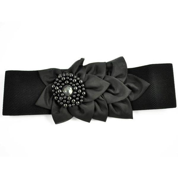 2.4" width black textured band elastic cinch waist belt for ladies, Black;brown
2.4" width black textured band elastic cinch waist belt for ladies, Black;brown