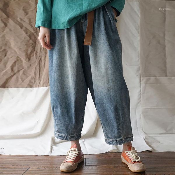 johnature denim pants women blue plus size trouser 2019 spring vintage clothing pockets casual jeans wide leg pants1 women's
johnature denim pants women blue plus size trouser 2019 spring vintage clothing pockets casual jeans wide leg pants1 women's