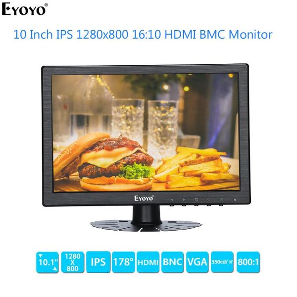eyoyo em10r 10 inch 16:10 ips lcd hd monitor 1280x800 hdmi vga bnc av screen computer display for pc tv cctv security camera
eyoyo em10r 10 inch 16:10 ips lcd hd monitor 1280x800 hdmi vga bnc av screen computer display for pc tv cctv security camera