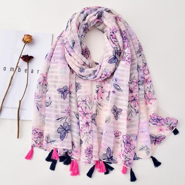 scarves royalmaybe factory wholesale floral soft gauze scarf foreign trade fashion breathable cotton fringed ladies, Blue;gray
scarves royalmaybe factory wholesale floral soft gauze scarf foreign trade fashion breathable cotton fringed ladies, Blue;gray
