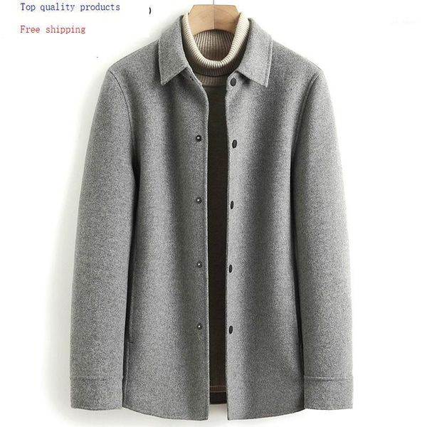 2020 new wool coat men spring autumn casual double-sided wool jacket coats for men overcoat erkek mont 4989 kj36201, Black
2020 new wool coat men spring autumn casual double-sided wool jacket coats for men overcoat erkek mont 4989 kj36201, Black