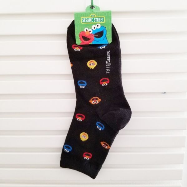 tski7 korean dongdaemun and socks women's socks kikiya cute cartoon sesame street mid-length cotton cotton ypzfl, Black
tski7 korean dongdaemun and socks women's socks kikiya cute cartoon sesame street mid-length cotton cotton ypzfl, Black