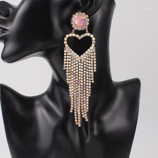 Rhinestone Heart Tassel Earrings For Women Accessories Fashion Bridal Wedding Dangle Earrings Ladies Jewelry UKMOC1, Silver
Rhinestone Heart Tassel Earrings For Women Accessories Fashion Bridal Wedding Dangle Earrings Ladies Jewelry UKMOC1, Silver