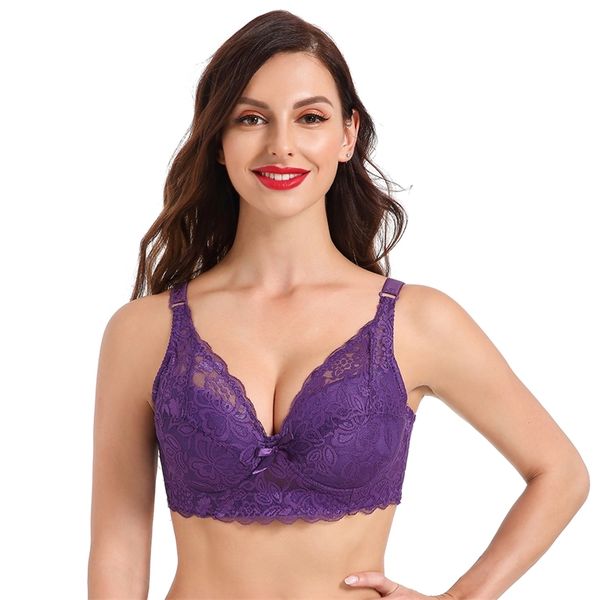 plus large big size bralette lace bras for women's bra underwear lingerie super push up brassiere t200609, Red;black
plus large big size bralette lace bras for women's bra underwear lingerie super push up brassiere t200609, Red;black