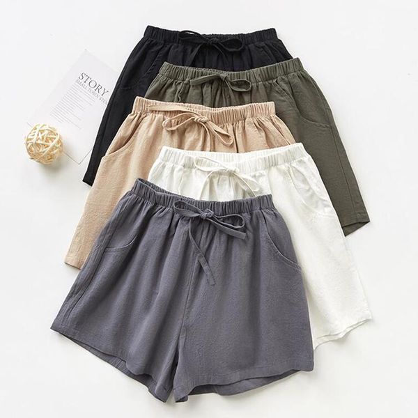 women's shorts eorutciz summer cotton linen women high waist oversize short autumn casual vinatge slim basic lm8781, White;black
women's shorts eorutciz summer cotton linen women high waist oversize short autumn casual vinatge slim basic lm8781, White;black
