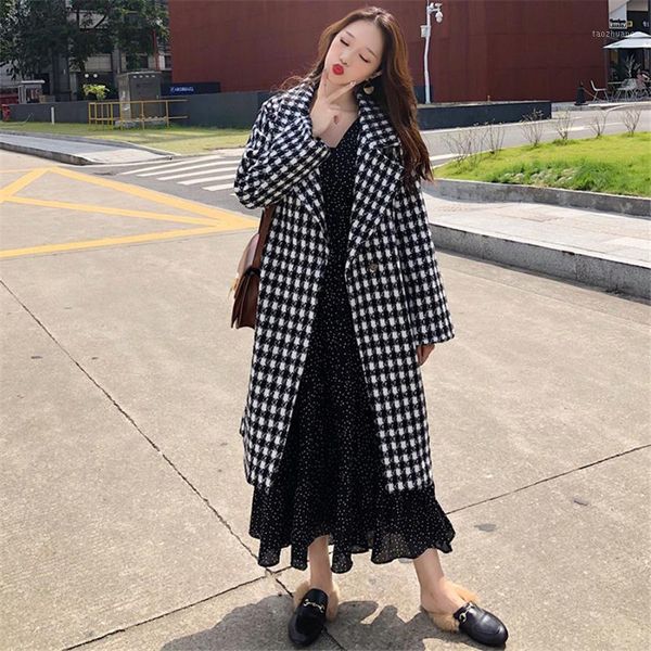 hodisytian winter fashion women wool blends houndstooth trench coat casual block check thick cardigan female cashmere overcoat1, Black
hodisytian winter fashion women wool blends houndstooth trench coat casual block check thick cardigan female cashmere overcoat1, Black