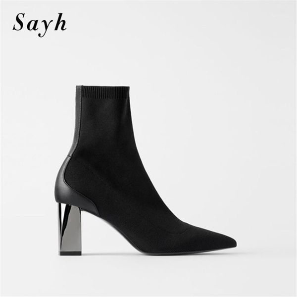 boots 2021 winter women ankle boot thick heel stretch sock pointy toe lady shoes black size1
boots 2021 winter women ankle boot thick heel stretch sock pointy toe lady shoes black size1