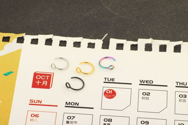 nasal stainless nail steel false septum jewelry u nose ring human body puncture, Golden
nasal stainless nail steel false septum jewelry u nose ring human body puncture, Golden