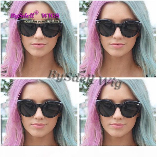 color natural straight hair mermaid cosplay wig synthetic pestal baby blue purple color hair lace front wigs, Black
color natural straight hair mermaid cosplay wig synthetic pestal baby blue purple color hair lace front wigs, Black
