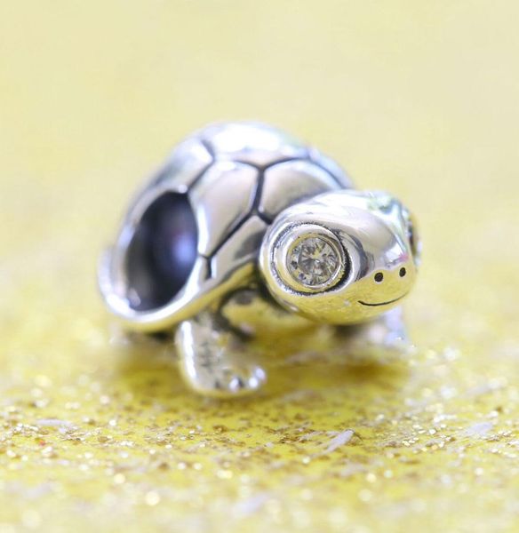 925 sterling silver bright-eyed turtle charm bead for european style jewelry charm bracelets, Black
925 sterling silver bright-eyed turtle charm bead for european style jewelry charm bracelets, Black