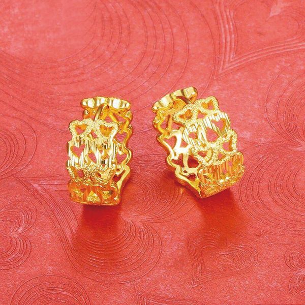 mxgxfam pure gold color embroidery hearts hoop earrings for fashion women simple style 24 k, Golden;silver
mxgxfam pure gold color embroidery hearts hoop earrings for fashion women simple style 24 k, Golden;silver