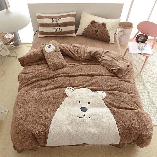 bedding sets fashion cartoon bear kids child flannel set king size 4pcs duvet cover fitted sheet pillowcase catoon
bedding sets fashion cartoon bear kids child flannel set king size 4pcs duvet cover fitted sheet pillowcase catoon