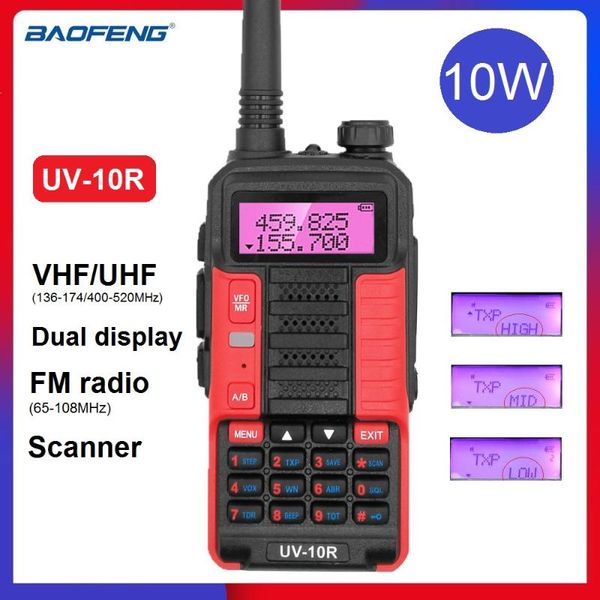 walkie talkie 2021 baofeng uv-10r 10w portable cb radio station vhf uhf ham transceiver usb bf uv10r transmitter uv-5r
walkie talkie 2021 baofeng uv-10r 10w portable cb radio station vhf uhf ham transceiver usb bf uv10r transmitter uv-5r