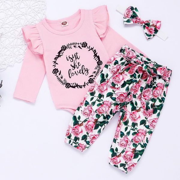 clothing sets baby girls autumn cute outfits round neck long sleeve letter printed ruffle bodysuit floral pants headband 3 pcs set d301, White
clothing sets baby girls autumn cute outfits round neck long sleeve letter printed ruffle bodysuit floral pants headband 3 pcs set d301, White