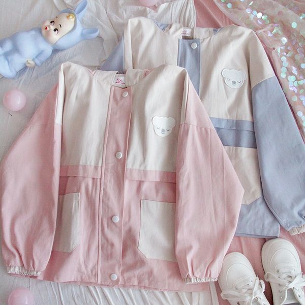 xiasen's lovely coat short jacket jacket style girl's loose spring and autumn student's yuansusoft girl's hooded stormsu, White;black
xiasen's lovely coat short jacket jacket style girl's loose spring and autumn student's yuansusoft girl's hooded stormsu, White;black