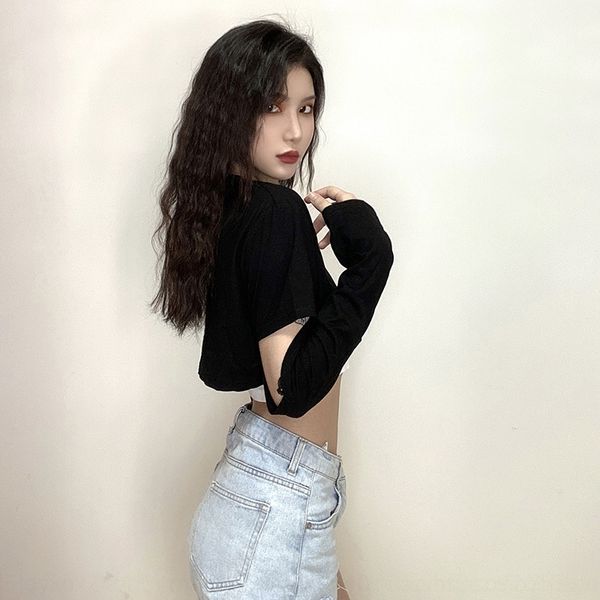 omgwx klalien's new design long brokenempty sleeve color carefulmachine exposed navel vestfairy waistcoat is super vest short contrast, White
omgwx klalien's new design long brokenempty sleeve color carefulmachine exposed navel vestfairy waistcoat is super vest short contrast, White