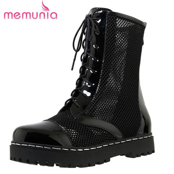 boots memunia 2021 mesh summer women patent leather thick bottom casual shoes cross tied zip punk ankle, Black
boots memunia 2021 mesh summer women patent leather thick bottom casual shoes cross tied zip punk ankle, Black