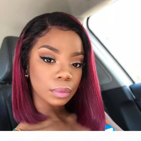 burgundy lace wig bob ombre colored dark root wine red 99j virgin peruvian short ombre human hair full lace front wigs for women, Black;brown
burgundy lace wig bob ombre colored dark root wine red 99j virgin peruvian short ombre human hair full lace front wigs for women, Black;brown